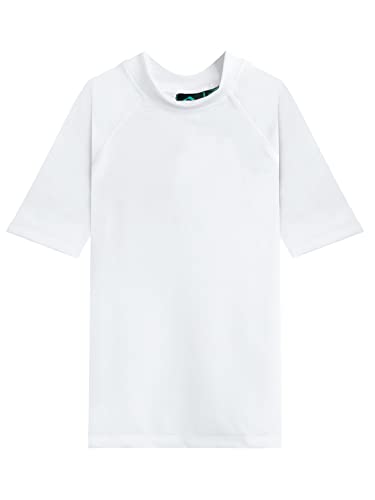 Anti-coups de soleil : t-shirt de bain UPF 50+ garçon Kanu Surf Fiji blanc protège la peau XS