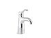 Kohler 27389-4N-CP Simplice Bathroom Sink Faucet, 1 Hole, Single-Handle Bathroom Faucets with Clicker Drain, 0.5 gpm, Polished Chrome