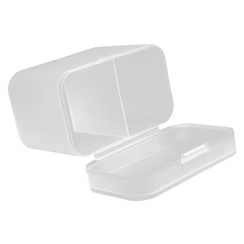 NOLITOY Cotton Pad Box Lidded Makeup Sponge Organizer Vanity Organizer for Home