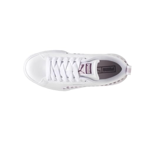 PUMA Kids Girls Mayze Gingham Cozy Lace Up Sneakers Shoes Casual - White4