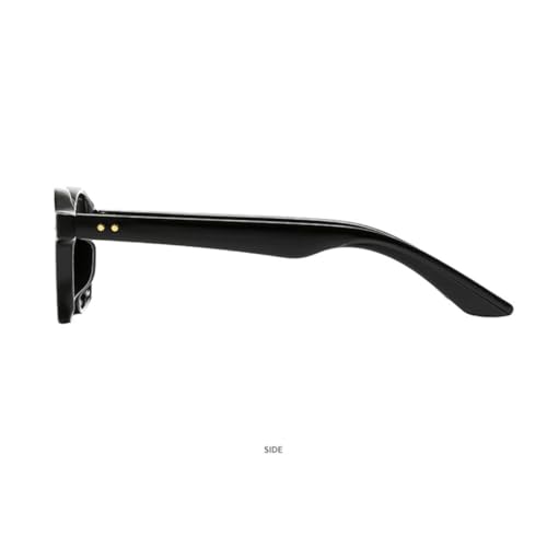 Lunettes de soleil carrées polygonales à rivets tendance punk unisexes - 4
