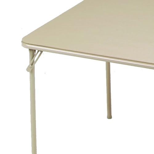Sudden Comfort Square Folding Dining Card Table, Buff Tan, 34 x 34 x 28 In - image 9