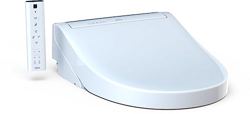 TOTO® WASHLET® C5 Electronic Bidet Toilet Seat with PREMIST and EWATER+ Wand Cleaning, Round, Cotton White - SW308301