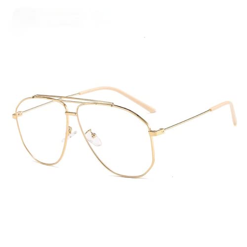 Alloy Polygon Sunglasses For Men Sun Glasses Women Retro Pink Clear Oversize Shades