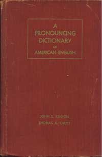 A Pronouncing Dictionary of American English B000NUKDK4 Book Cover
