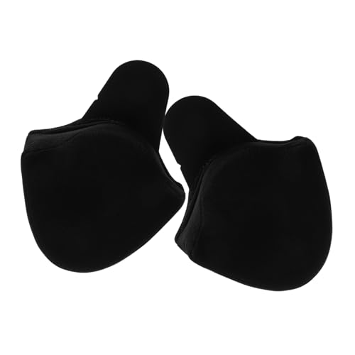 FUNOMOCYA 1 Pair Windproof Motorcycle Ear Pads Warm for Cycling Protective Covers for Biking Audible Riding Ear Warmers Universal Fit for Half Helmets