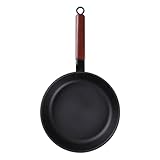 DIYEAH Antihaft Eisenpfanne Unbeschichtet Steak und Omelettpfanne für Gas und Induktionsherde...