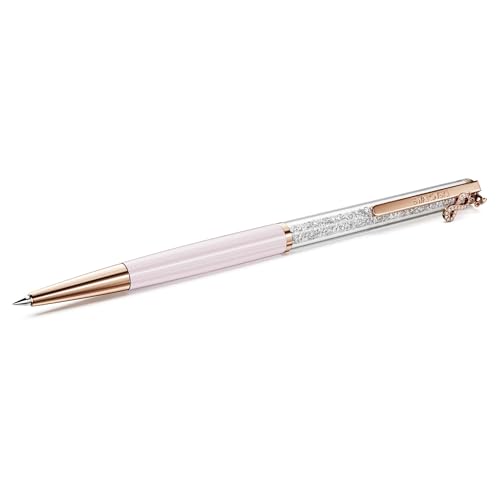 Swarovski Crystalline Silk ballpoint pen, Infinity, Pink lacquered, Rose gold-tone plated
