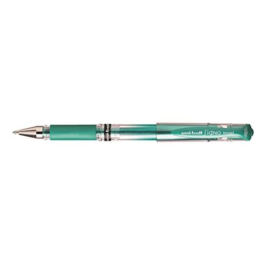 uni-ball 146865 - Gelroller Signo UM-153, broad, 1,0 mm, grün metallic, 1 Stück