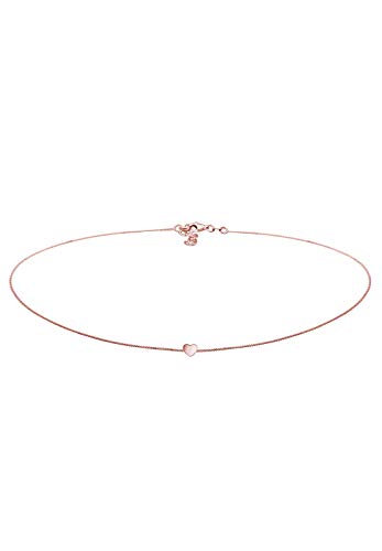 Preisvergleich Produktbild Elli Halskette Damen Choker Herz Liebe in 925 Sterling Silber