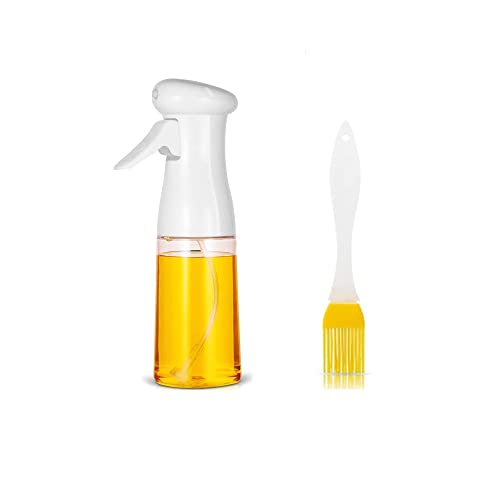 Vaporisateur Huile, 200ml Bouteille de Pulvérisation d'Huile Pluvrisateur d'Huile Spray, Pulvérisateur d'huile d'olive pour la cuisine,Vinaigre, Jus de Citron pour Cuisine Barbecue Salade Cuisson Cover