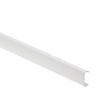 TMW Profiles 1 Meter Double Lipped U Trim Edging for 18MM Furniture Board White PVC Modern Style