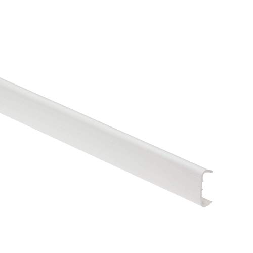 TMW Profiles 1 Meter Double Lipped U Trim Edging for 18MM Furniture Board White PVC Modern Style