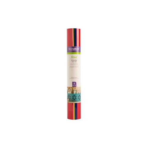 Everyday Iron Cricut Arc-en-ciel thermocollant bambou 6 feuilles