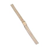 XLXKGPGKMK Correa de Acero Inoxidable Que reemplaza el Brazalete Metal Cepillado 12 mm, 14, 16, 18 y 20(Rose Gold,12mm)
