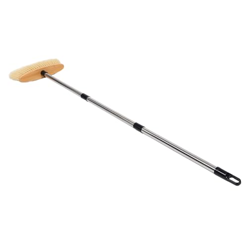 CALLARON Escoba del jardín Escoba para Barrer alfombras Cepillo de Limpieza de Mango Largo de Acero Inoxidable Varilla de Acero Inoxidable