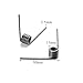YTUANXSALOUE Industrial Replacement Springs, 2.5mm Wire Diameter Torsion Spring Outer 13mm-20mm 90/180 Degree(2.5x20x60mm 90 Degree)