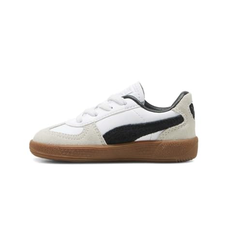 Puma Kids Palermo (Toddler) Sneaker, White/Vapor Gray/Gum, 9 US Unisex