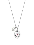 Habibi Jewels Collana con Ciondolo Ca' Maronn T' Accumpagn in Acciaio Silver A rgentato Portafortuna Scaramantica Charm Napoletano Idea Regalo
