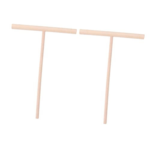 PRETYZOOM 2 Pcs Wooden Crepe Pancake Spreader Dough Distributor Kitchen Tool Set Easy to Use for Cooking and Baking for Pancakes and Crepes