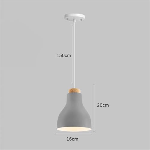 Chandelier de plafond moderne nordique blanc, lustre suspension de 30cm - 3