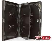 10 x Dragon Trading 6 Disc Black Amaray DVD Cases - Holds 6 CD/DVD/Blu-ray Discs, 14mm Spine, Outer Sleeve for Artwork Inlay - Image 3