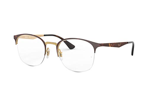 Ray-Ban Damen 0RX6422 Brillengestelle, Braun (Pink Gold Top On Havana), 51
