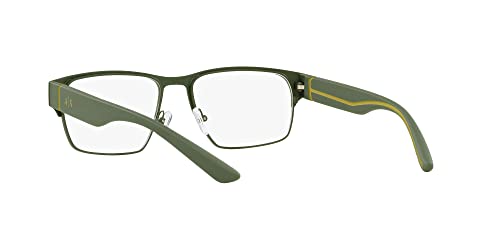 Image of Armani Exchange mens Ax1059 Rectangular Prescription Eyewear Frames