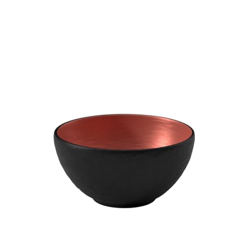 Villeroy & Boch Group Manufacture Rock Glow Bol Porcelana Premium, Negro (Rock/Glow)