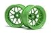 HPI Racing 116532 Tech 7 Wheel, Green, 52X26Mm, 9Mm Offset, (2Pcs)