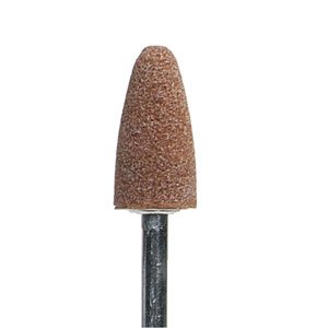 PART NO. NOR24422 Gemini 38A Vitrified Bond Mounted Point, B52, 3/8 x 3/4", 1/8" Shank, Aluminum Oxide
