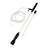 NiuLumea Kit de limpieza de sifón al vacío para acuario, peces para tanque para cambiador de agua con filtro de malla, longitud ajustable de 535 mm (se extiende a 840 mm), para tanques de limpieza de