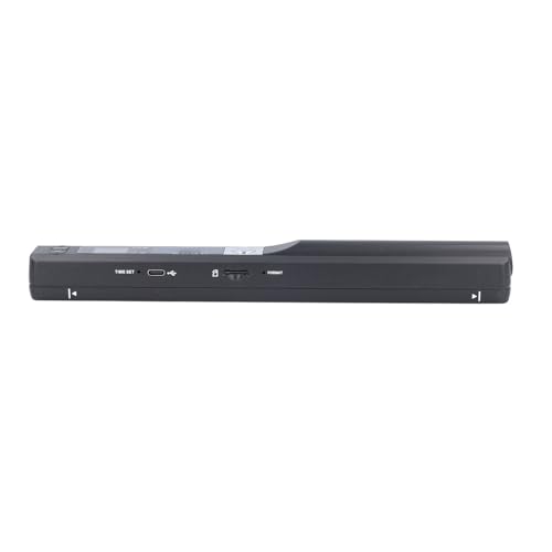 Tragbarer Handscanner für A4-Dokumente, Fotos und Quittungen – Mobiler 900-DPI-HD-Farbscanner für den Einsatz zu Hause, auf Reisen und Im Büro (Black)