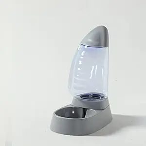 Aswadh Automatic Pets Food Dispenser Dog CAT Feeder Waterer Container Bowl Drinking Gray