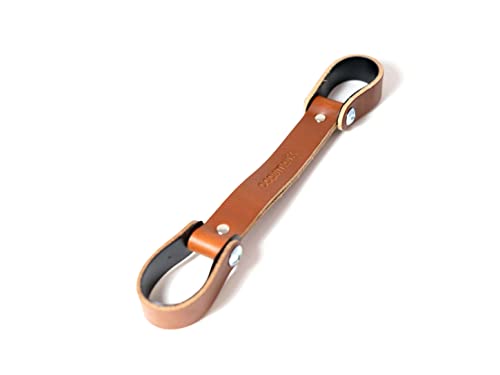 Poignée et poussoir de vélo en cuir : accessoire cadre bicyclette