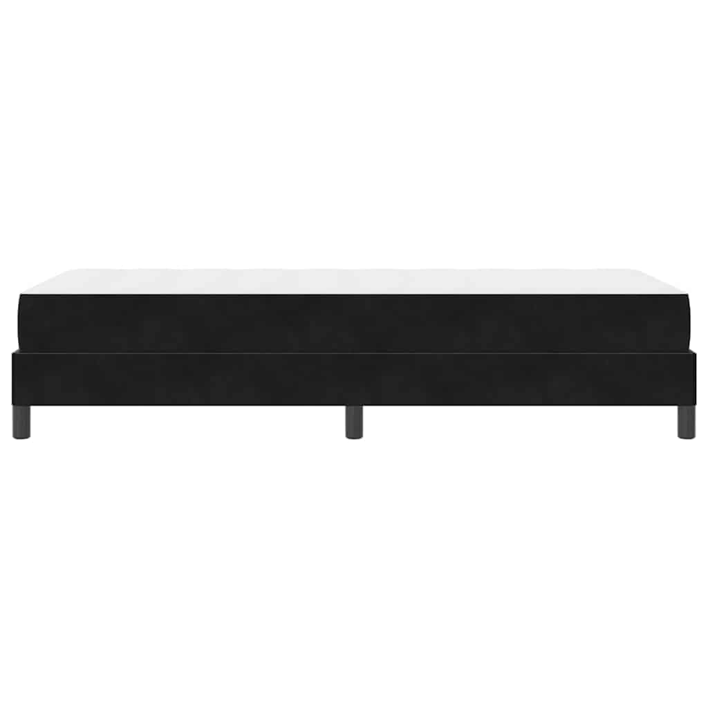 IKAYAA Letto Singolo 100x200 con Materasso e Rete a doghe Letto Singolo Imbottito Struttura Letto Letto per Ragazzi -Nero-100 x 200 cm
