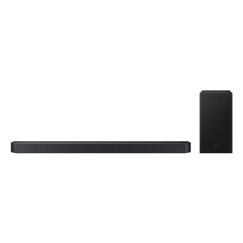 Soundbar Samsung HW-Q600F, com 3.1.2 canais, Bluetooth, Subwoofer sem fio, Dolby Atmos e Q-Symphony