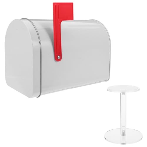 SHINEOFI Mini boîtes aux Lettres pour Enfants décoration Accessoires pour Petites Maisons boîte aux Lettres étanche White