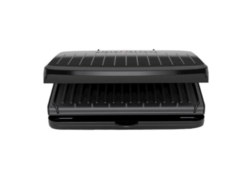 George Foreman 5-Serving Classic Plate Electric Indoor Grill and Panini Press - Black