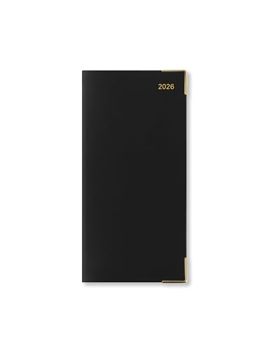 Letts of London Roma Slim week to view with appointments leather 2026 diary - Black 26-081235