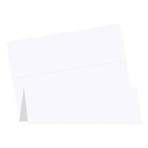 Blank Tent Cards Printable 3.5' x 11', Goefun 100 Pack White...