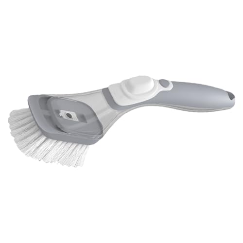 Cepillo Tocked: Limpiador Con Un Agarre Largo, Dispensador De Jabón, Cabezal De Esponja Intercambiable | Diseño Integrado Con Cepillo De Almacenamiento De Fluidos, Accesorios Eficientes De Cocción Par