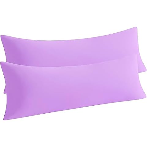 NTBAY Body Microfiber Pillowcases, Set of 2, Light Purple — $9.69 (49% off)