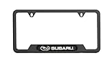 Subaru Logo License Plate Frame SOA342L167 Matte Black Outback Legacy WRX STi Impreza Forester Crosstrek BRZ Ascent Solterra Tribeca