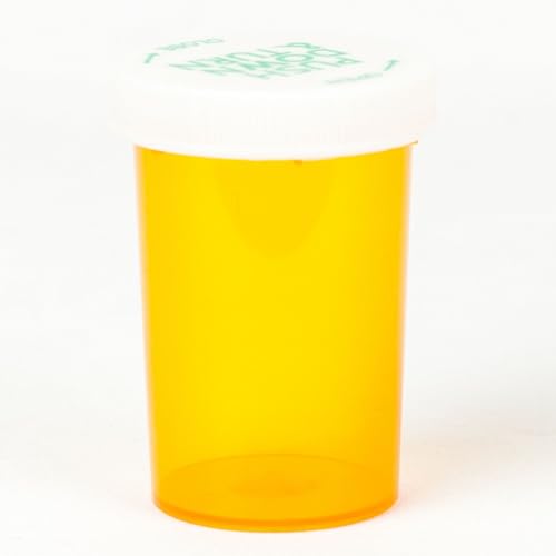 Five Star Supplies Plastic Pill Bottles - 100% Child Resistant Caps - Pill Container Prescription...