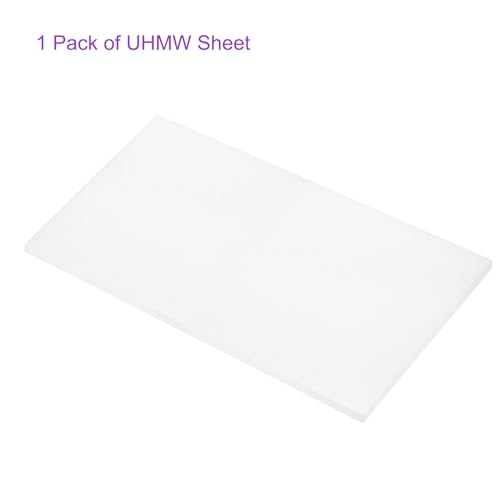 Image of DMiotech 24 x 48 x 3 /4 Inch Plastic UHMW Sheets, Opaque White Ultra High Molecular Weight Polyethylene for Industrial Chemical Home Automotive DIY Crafts