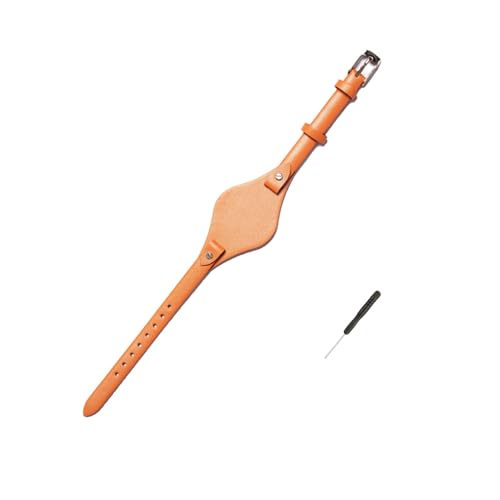 Weiches Leder-Uhrenarmband, 8 mm, für Fossil ES3077 ES2830 ES3262 ES3060, 21 cm (Aprikosenfarbe)