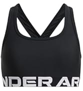 Under Armour Girls Crossback Mid-Impact Sports Bra