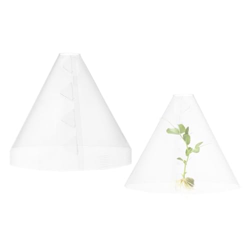 Cloches de jardin pour , couverture réutilisable avec grille d'aération supérieure – Protection contre le gel transparente pour oiseaux, poulets, escargots