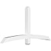 Ekena Millwork GBP072X36X0404BEL00 Bellingham Architectural Grade PVC Gable Brackets 72"W x 36"H x 4"D x 4"F, 12/12 Pitch